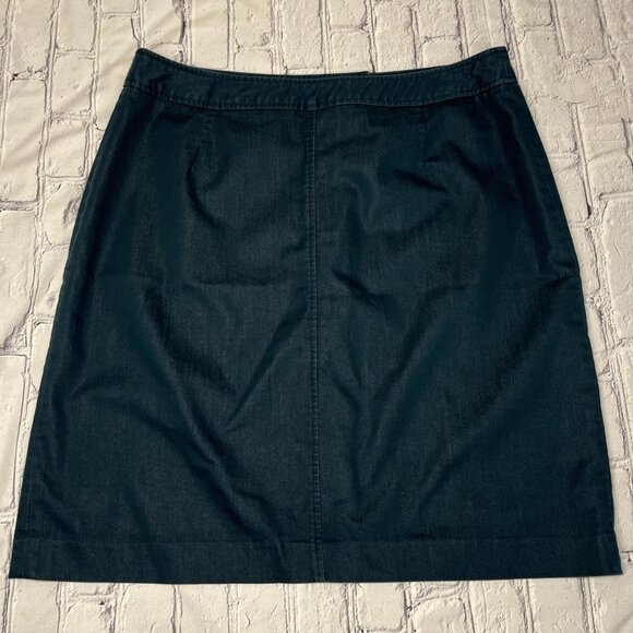 Pantology women’s button up blue skirt Size 16 - Picture 2 of 4